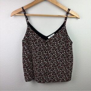 Madewell Tank Top Button Down Floral Black Women’s 0